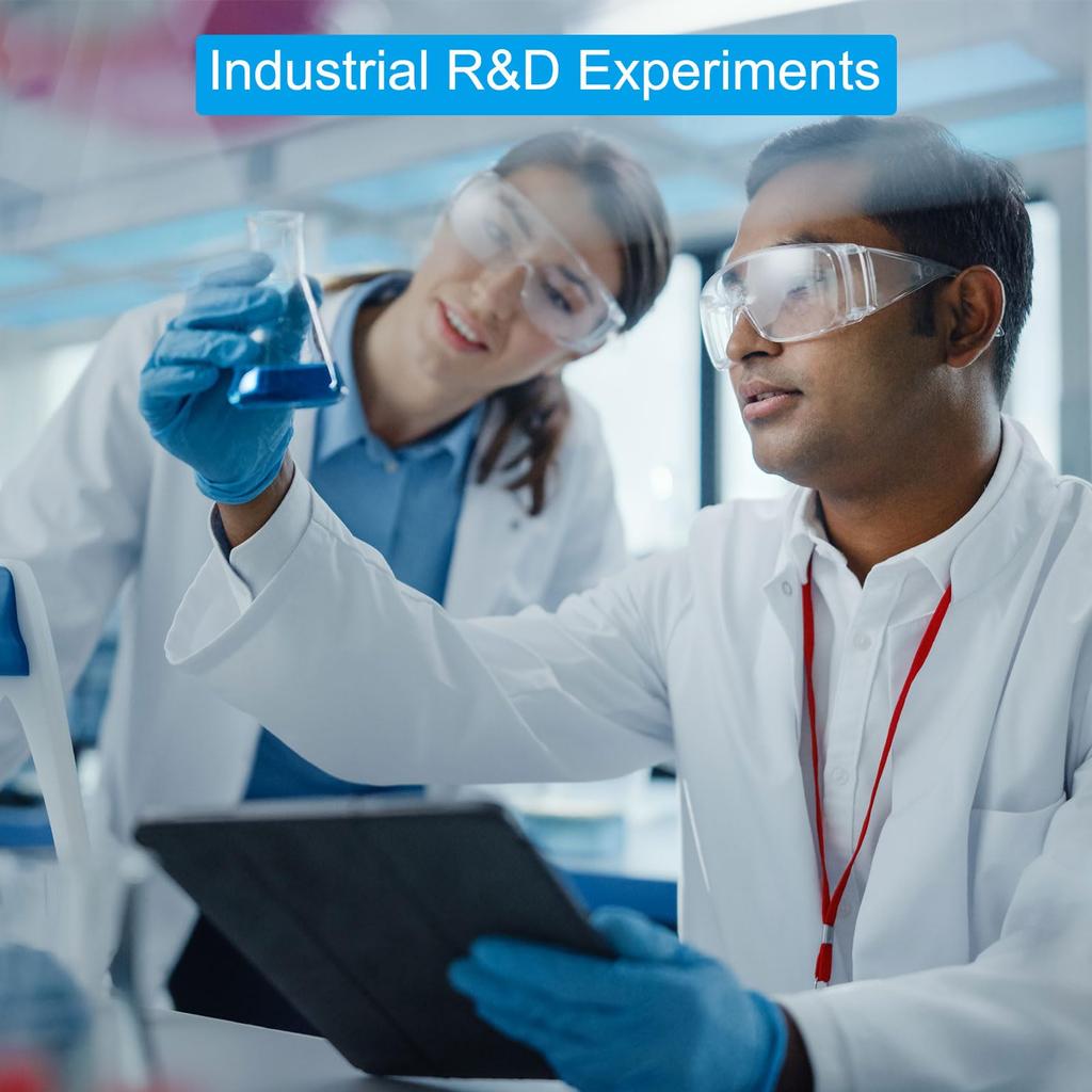 PATIKIL Glass Erlenmeyer Flasks, Set of 6, 50ml, Narrow Mouth, Graduated, Borosilicate Glass, for Laboratory Chemistry and Scientific Research