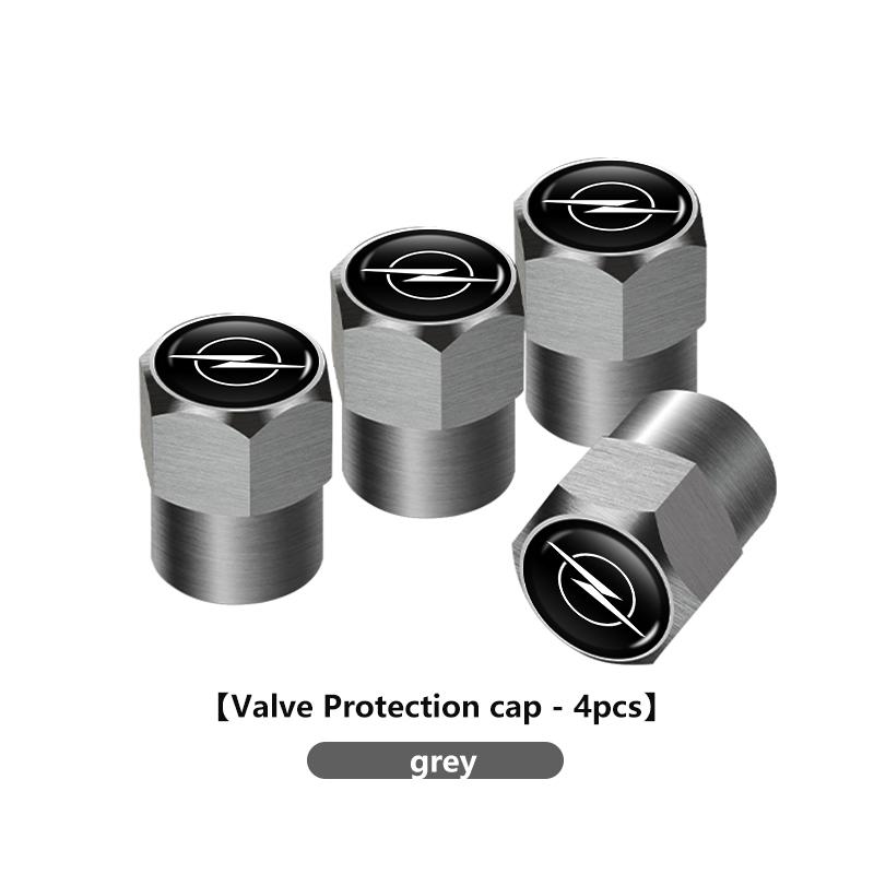 For Opel 4Pcs Metal Car Wheel Tire Valve Caps Rim Tyre Dust Cover Insignia Corsa Zafira Meriva Mokka Astra H K C D