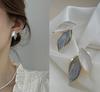 925 Silver Needle Korean Fashion Crystal Flower Earrings For Women Jewelry Trending Luxury Women's French Pearl Earrings