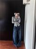 Chic Pleated Patchwork Long Sleeve T-Shirt - Slim Fit Autumn Fashion for Women