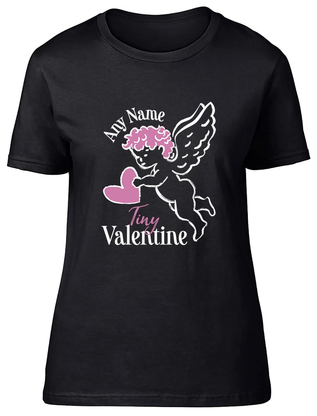 Personalised Any Name Tiny Valentinie Womens T-Shirt Ladies Gift Tee XS
