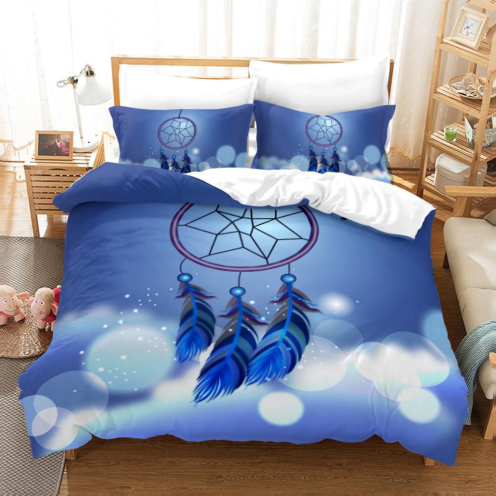 Bedding Three-Piece Custom Digital Printing Home Textile Quilt Cover Bed Sheet Source