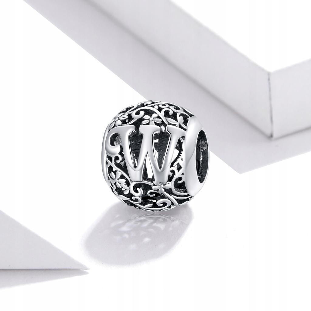 Charms Do Pandora Zawieszka Charms Litera W Srebro 925