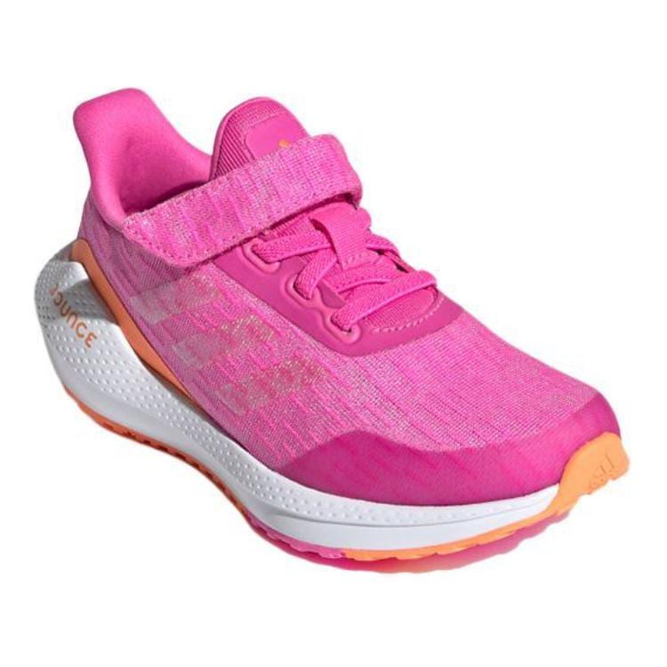 adidas EQ21 Run Velcro J Fabric Breathable Low Top Kids' Running Shoes Pink Kids' FX2255