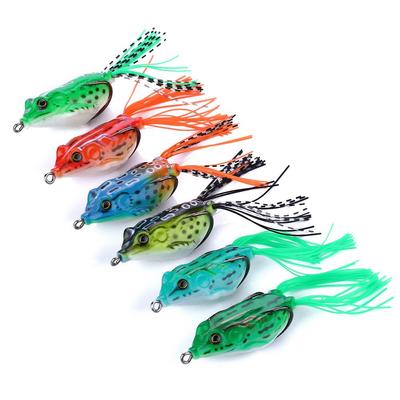 Topwater Frog Crankbait Tackle Crank Bait Bass Soft Swimbait Lures Crankbaits Baits Fishing Lures(Multicolors)