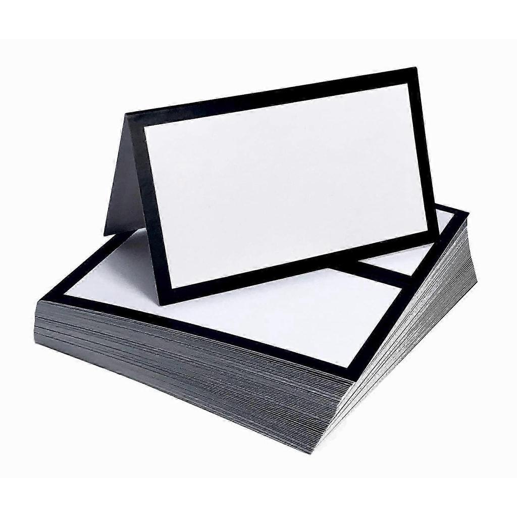 50 Pack Tented Place Cards for Weddings and Buffets 14 pt.