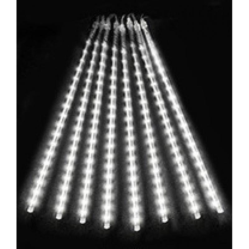 LED Meteor Shower Solar String Lights - Waterproof Outdoor Holiday Tree Decoration