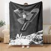 Custom Name ski Theme Printed Blanket - Perfect for Couch, Bed, Travel & Outdoor Use | Machine Washable, Cozy & Durable.