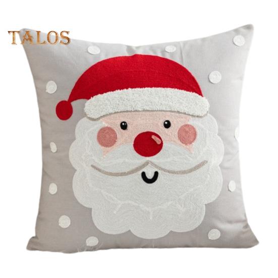 Świąteczna poszewka na poduszkę dekoracyjną Kolorowy motyw kreskówkowy Nadruk Kształt kwadratowy Dekoracja sypialni salonu sofy Poszewka na poduszkę Pokrowiec na poduszkę