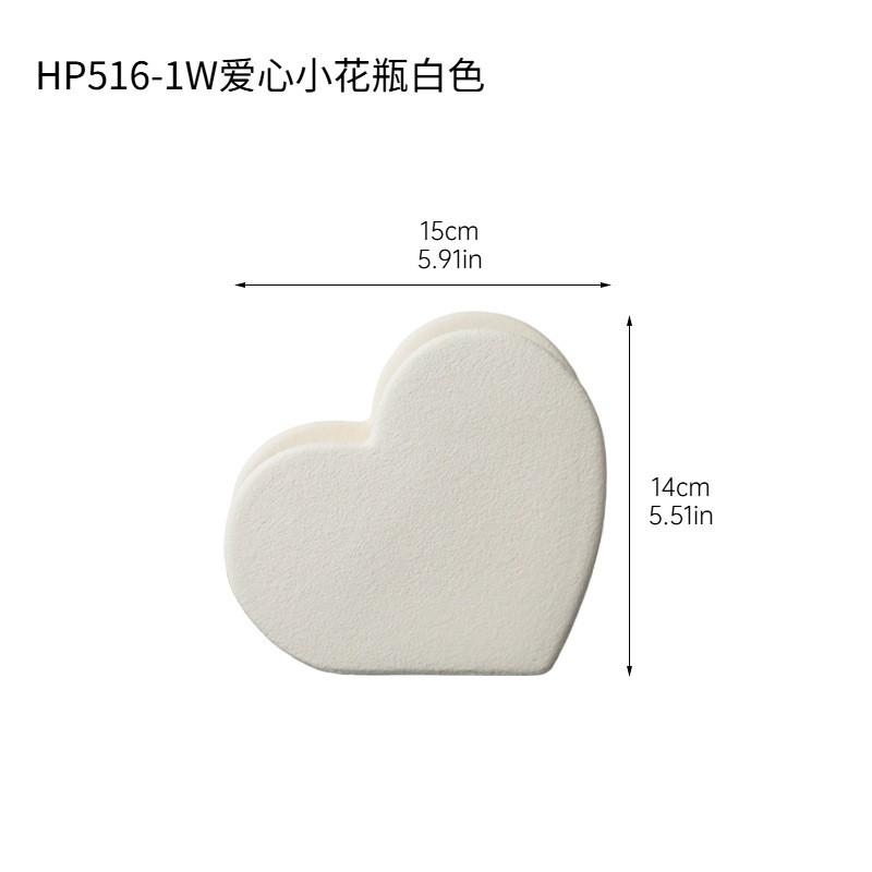 Modern Minimalist Ceramic Heart Shaped Vase Living Room Entryway Dry Flower Decor Home Styling Ornament