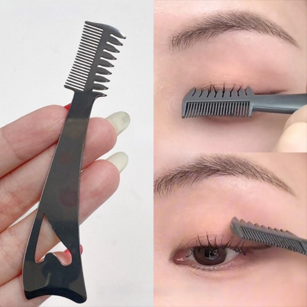 Delicate Finish 3-In-1 Eyelash Brush Long Wear Eyeliner Aid Tool  Makeup Artist
