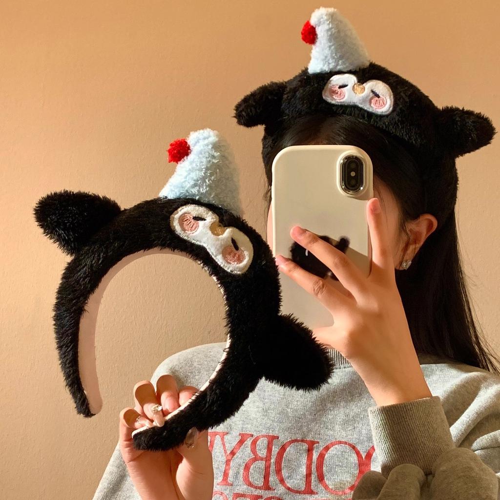 Plush Headband Sweet Face Wash Makeup Three-dimensional Plush Headband