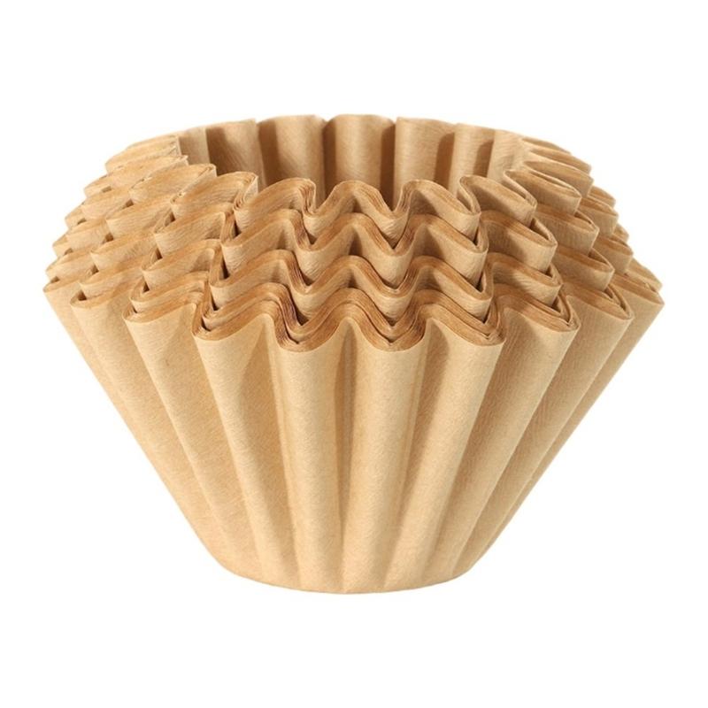 Pack Of 100 Pouring Over Coffee Filter Paper for Coffee Dripper Unbleached Filter Sheets For Home Brewing