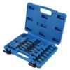 22PCS Set Glow Plug Electrodes Removal Tool Kit Metal Portable Complete with Storage Box