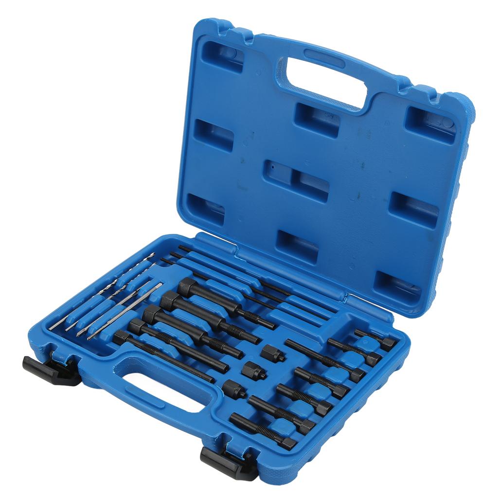 22PCS Set Glow Plug Electrodes Removal Tool Kit Metal Portable Complete with Storage Box