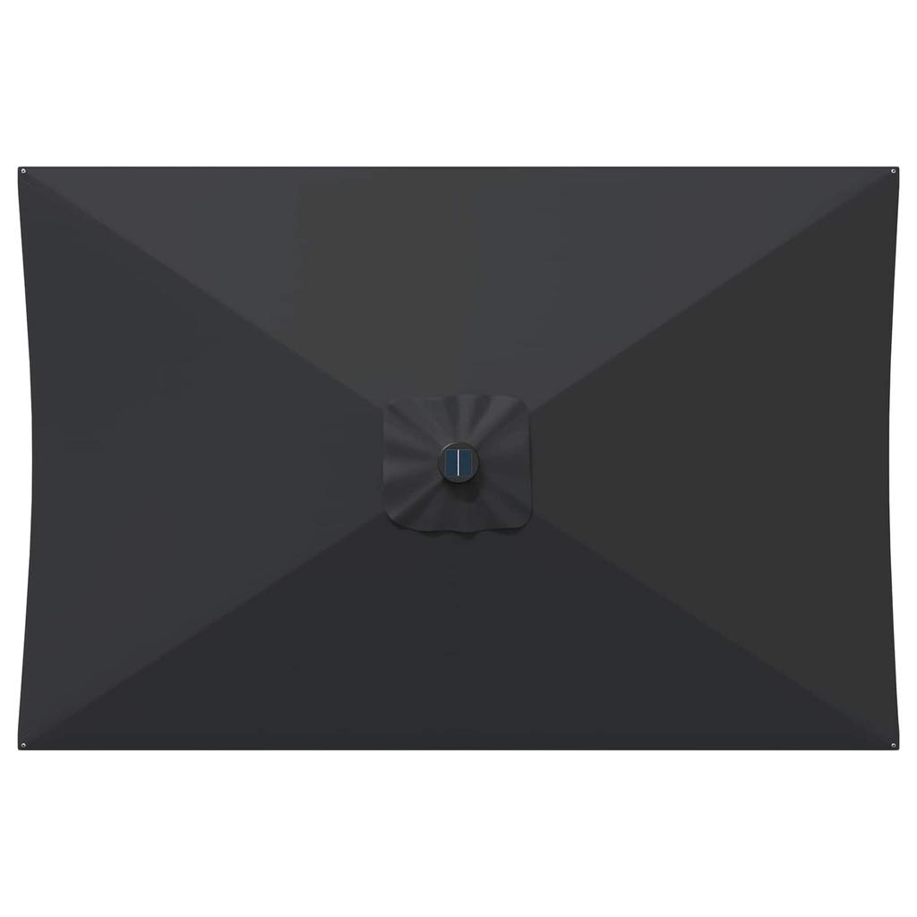Garden Umbrella with LED Lights and Base 200 X 300 Cm