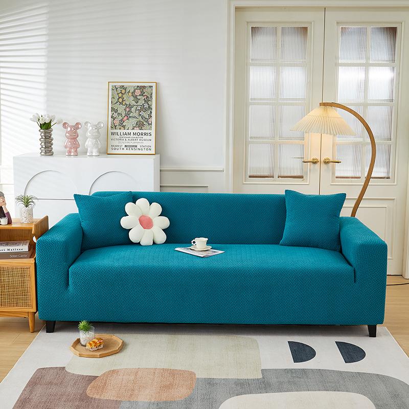 1pc Jacquard Elastic Sofa Slipcover Adjustable Non-slip Stretch Sofa Cover Home Living Room Sofa Protector Cover Home Decor