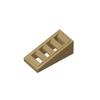 20pcsMOC Assembles Particles 61409 Slope 18° 2 X 1 X 2/3 with 4 Slots Building Block Part DIY Bricks Bulk Model Educational Toy