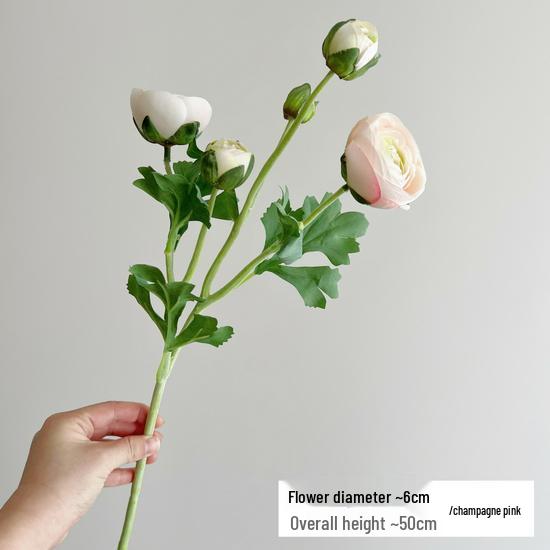 High-Quality Silk Ranunculus, Lotus, and Peony Artificial Flowers for Home Decor or Photography Props