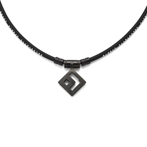 Colantotte SPORTS PRO Magnetic Titanium Necklace SG160 CO Magnetic Necklace S160 Loop: Black and White Top: Black Titanium and White M 47cm