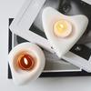 Heart Shaped Candle Holder Love Tea Candle Holder Elegant Statue for Home Anniversary Table Decoration