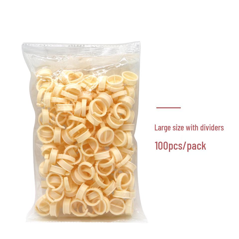 100 Silicone Pigment Rings for Semi-Permanent Makeup: Microblading Eyebrow, Eyeliner, Lip Tools