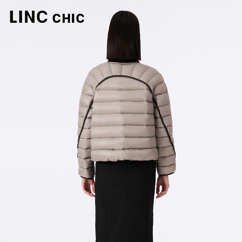 Jinyujie Damen Urban Ultraleichte Stehkragen Kurze Daunenjacke