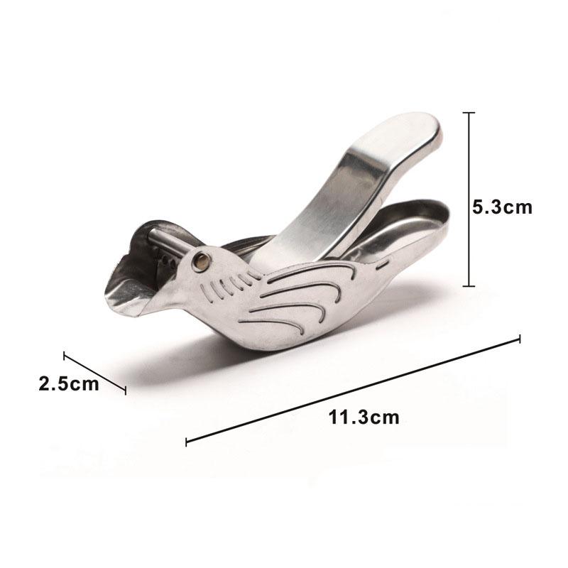 1 stk Bird Sitron Wege Squeezer Anti-korrosjon Håndpresse Appelsin Juicer Håndholdt bærbar Sitrus Juicer i rustfritt stål