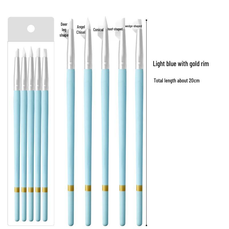 Dual-Ended Silicone Nail Art Tool: Smudge & Dot Pen
