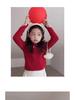 Girls' Chinese Style Red Qipao Collar Sweater for Winter and New Year