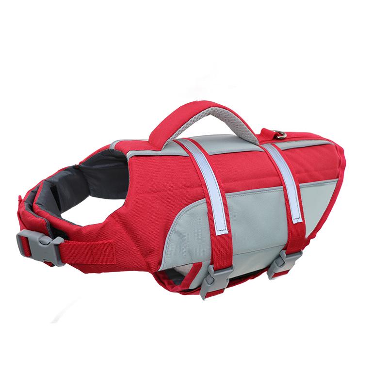 Convenient and Safe Dog Life Jacket with Rescue Handle - Outdoor Pet Swimsuit