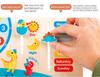 Children's Wooden Calendar Clock: Educational Toy for Learning Weather, Seasons, Days & Time