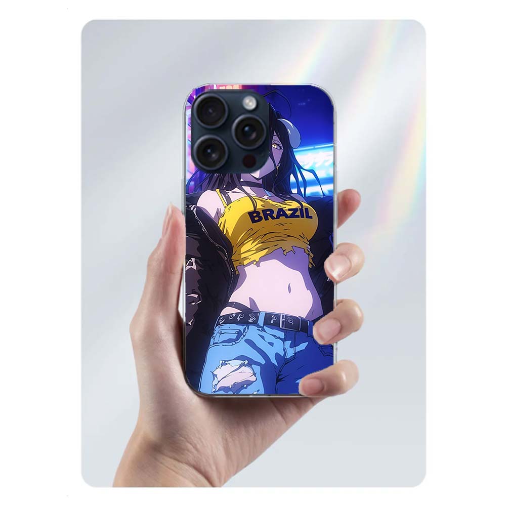 Albedo Overlord Clear Phone Case For Iphone 17 Air 16 Pro Max 15 Pro 14 Plus 17E 16E 11 13 12 Mini Cover Cases Fundas Cell TPU C