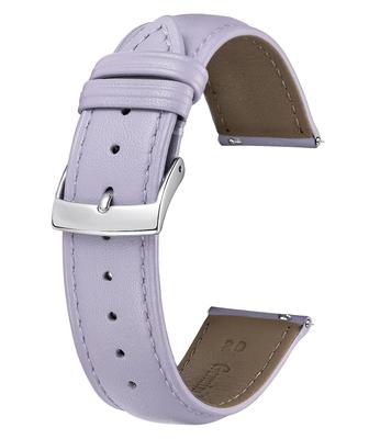 Lederarmband mit Schnellverschluss, Lederarmband, mehrfarbig, stilvolles Ersatzarmband, weich, atmungsaktiv, unisex, leicht [BINLUN] (14 mm,