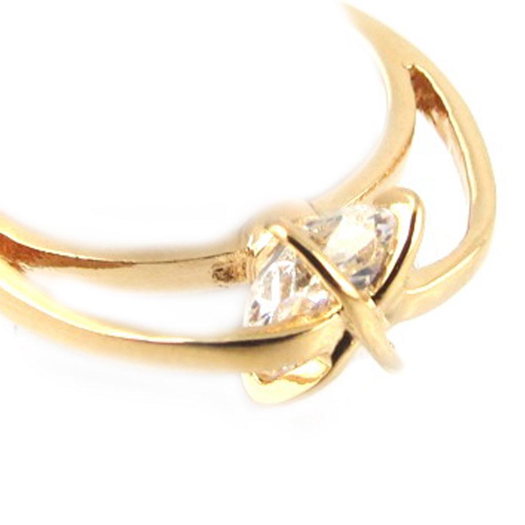 'Unique' Gold Plated Solitaire