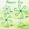 Plant Stem Support for Indoor Outdoor,16pcs Plastic Monstera Plant Support,4 Sizes Reusable Plant Stabilizer for Climbing Plants, Ivy, Roses, Pothos