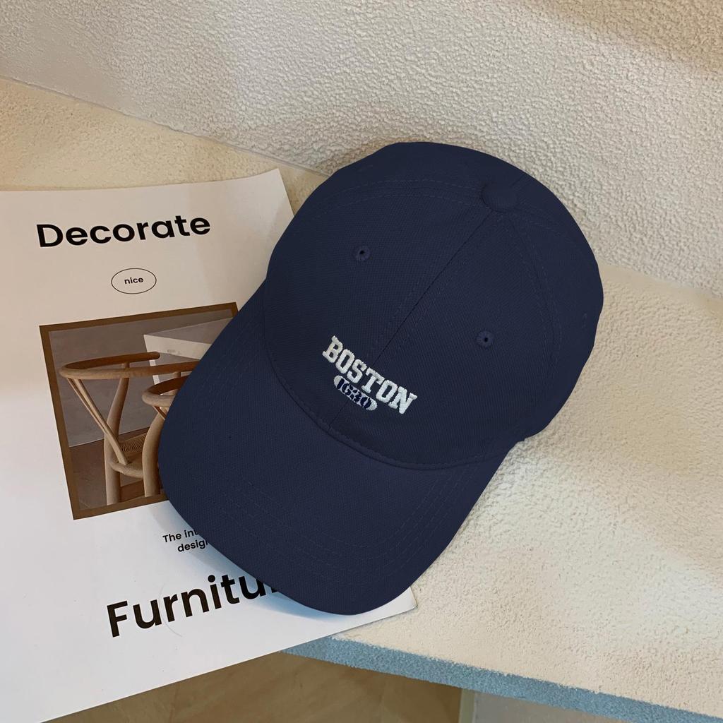 Summer Sunshade Wide Brim Duckbill Cap: Trendy Embroidered Baseball Hat for Men & Women