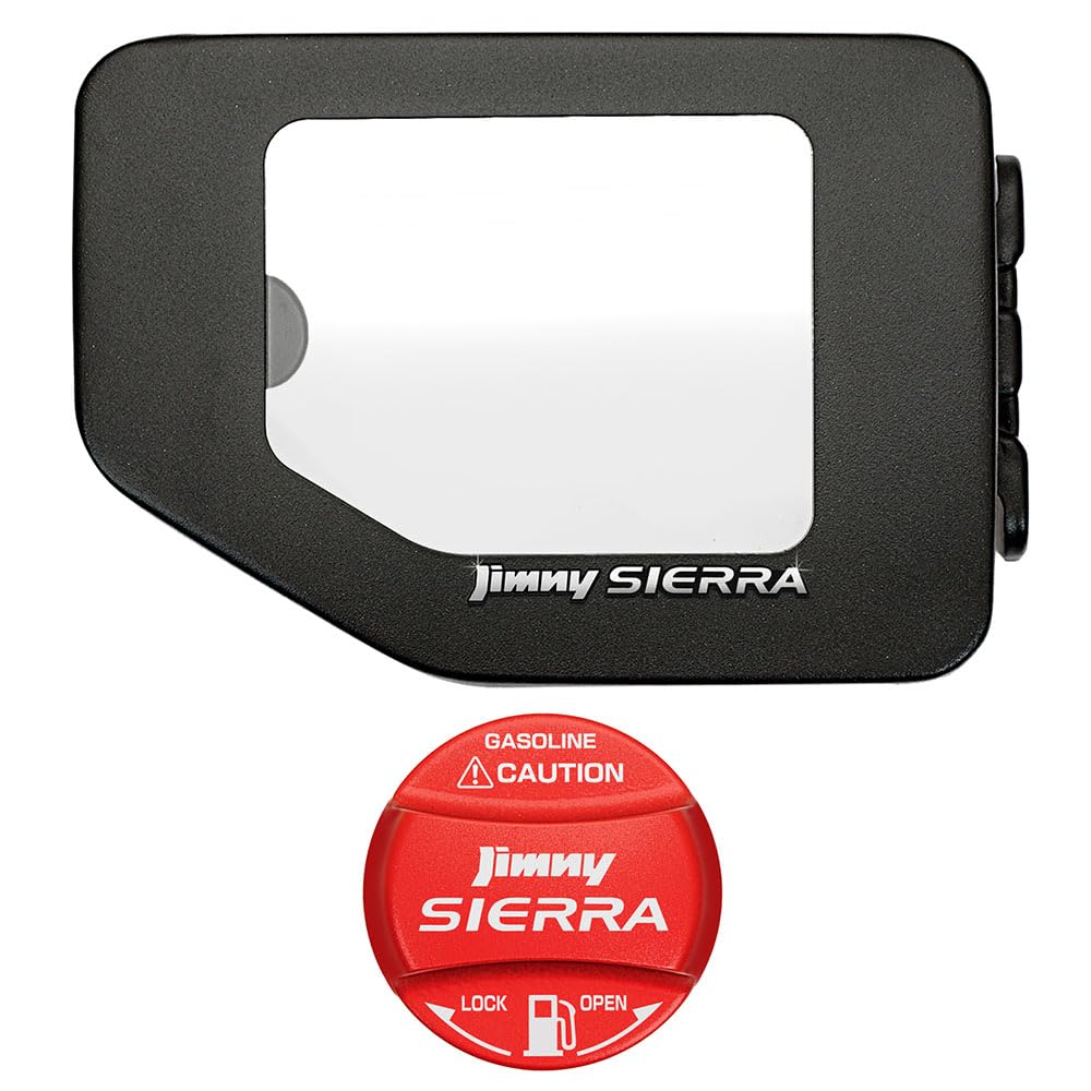 

2025 Model Type Sticker Red Fuel Cap Cover Emblem Tempered Glass Fuel Door Lid Set for Sierra JB74W 40J3/RE Jimny/Sierra & Jimny/Sierra (Braga)