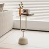 Metall Couchtisch Kleiner Beistelltisch Runder Beistelltisch Moderner Kaffee Getränke Cocktailtisch Akzent Sockeltische für Wohnzimmer