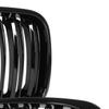 BMW 3 E46 98-01 SEDAN / KOMBI Grilles Between the Headlights (kidneys) Left + Right Set BLACK GLOSSY DOUBLE BAR