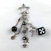 Fashion 8 Ball Fruit Cherry Dice Star Phone Accessories Handmade Creative No. 8 Black Billiards  Jewelry Bag Charm