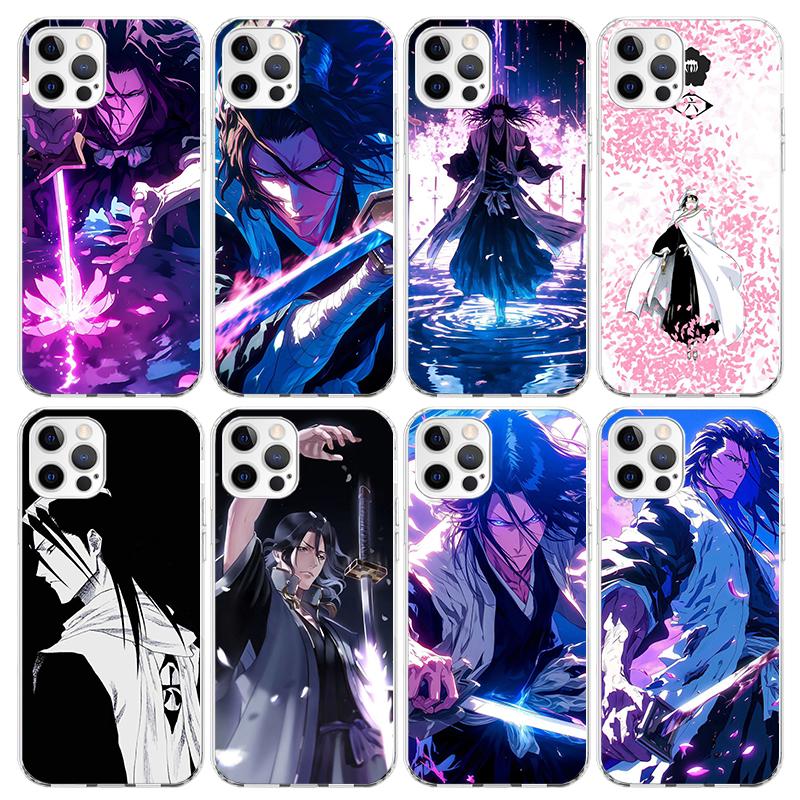 Bleach Kuchiki Byakuya Phone Case For iPhone 17 Air 11 13 Mini 14 15 Plus 16 12 Pro Max 16E SE 7 8 Pattern Soft TPU Back Cover