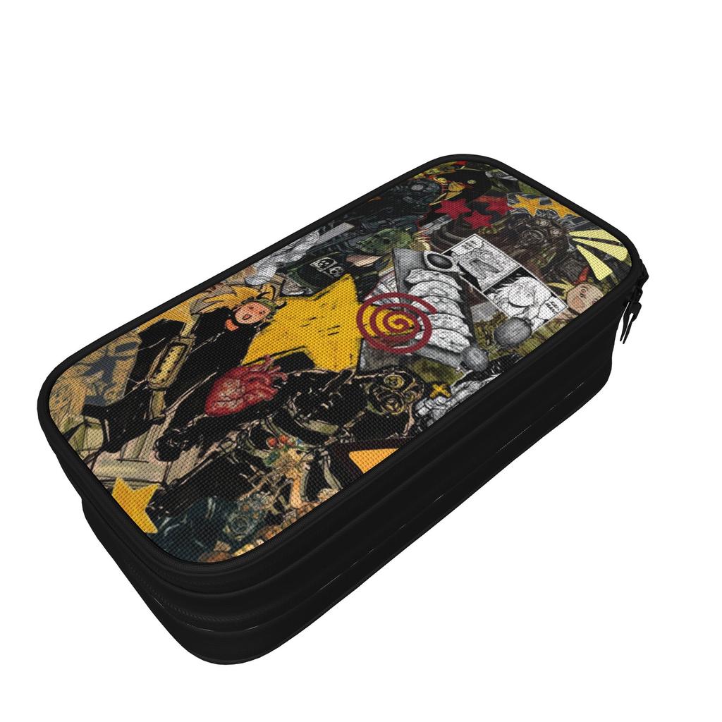 Large Pencil Case Dorohedoro Anime School Supplies  Double Layer Pencil Box Women Makeup Bag Perfect Gifts