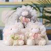 Plush Bunny Doll With Bow For Wedding Party Decor And Bag Ornament