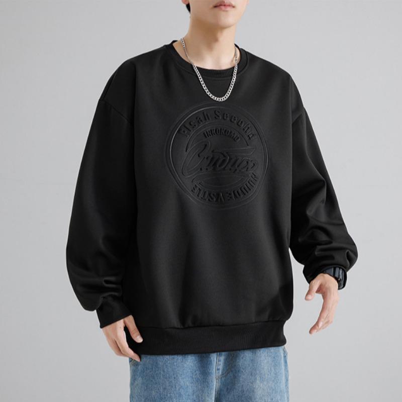 Spring and Autumn New Men's Loose Casual Long Sleeve Sweatshirt