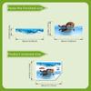 Cute Cartoon Penguins Toilet Stickers, Waterproof Ocean Wave Toilet Seat Decals, Removable Bathroom Decor For Kids Bathroom Home