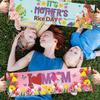 3pcs/set Mother's Day Happy Banner Handheld Banner Flower Photo Props Party Supplies