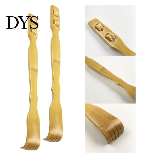 Body Scratcher 2Pcs/Set Back Wear-Resistant Relief Itchy Compact Bamboo Stick Wood Long Backscratcher Relaxation Massager for Adult Healthy