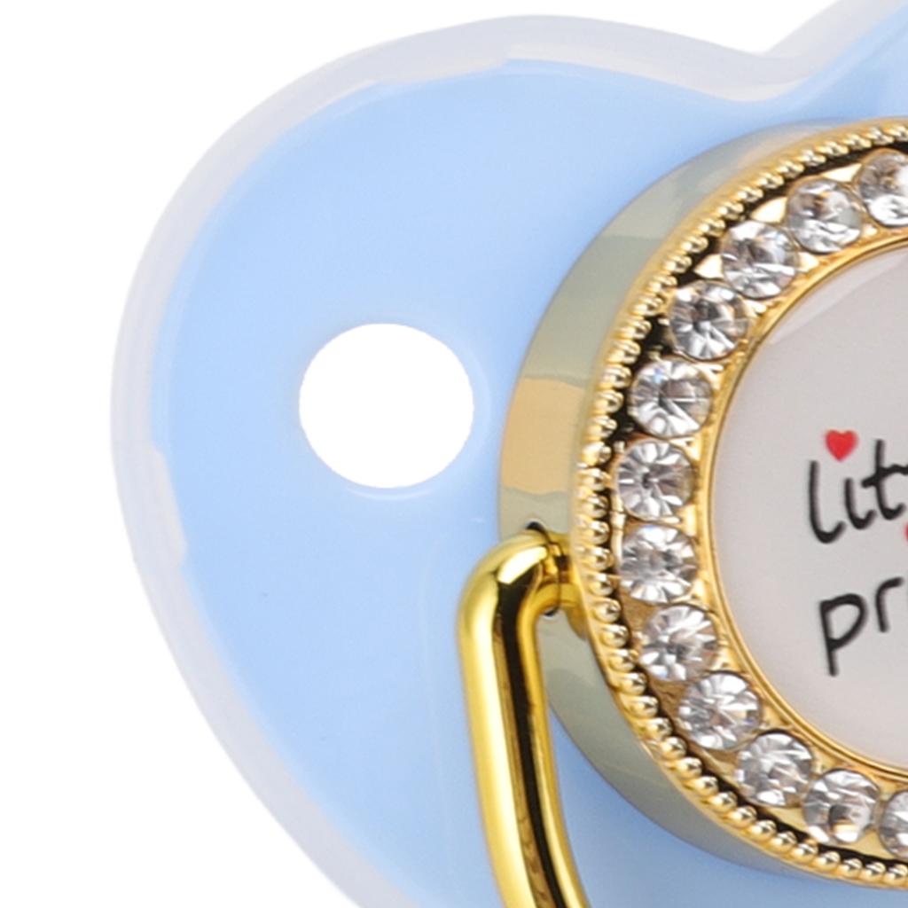 Baby Luxury Pacifier BPA   Little   Rhinestones Golden   Newborn Dummy Soother for 6 to 18 Months Baby