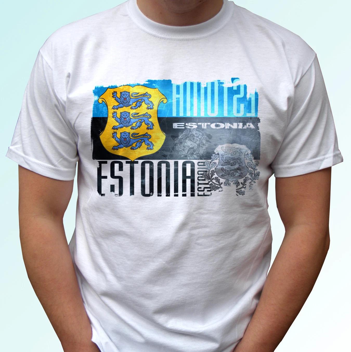 

Estonia flag design white kids boys T-Shirt top modern tee - s s kids baby sizes 110